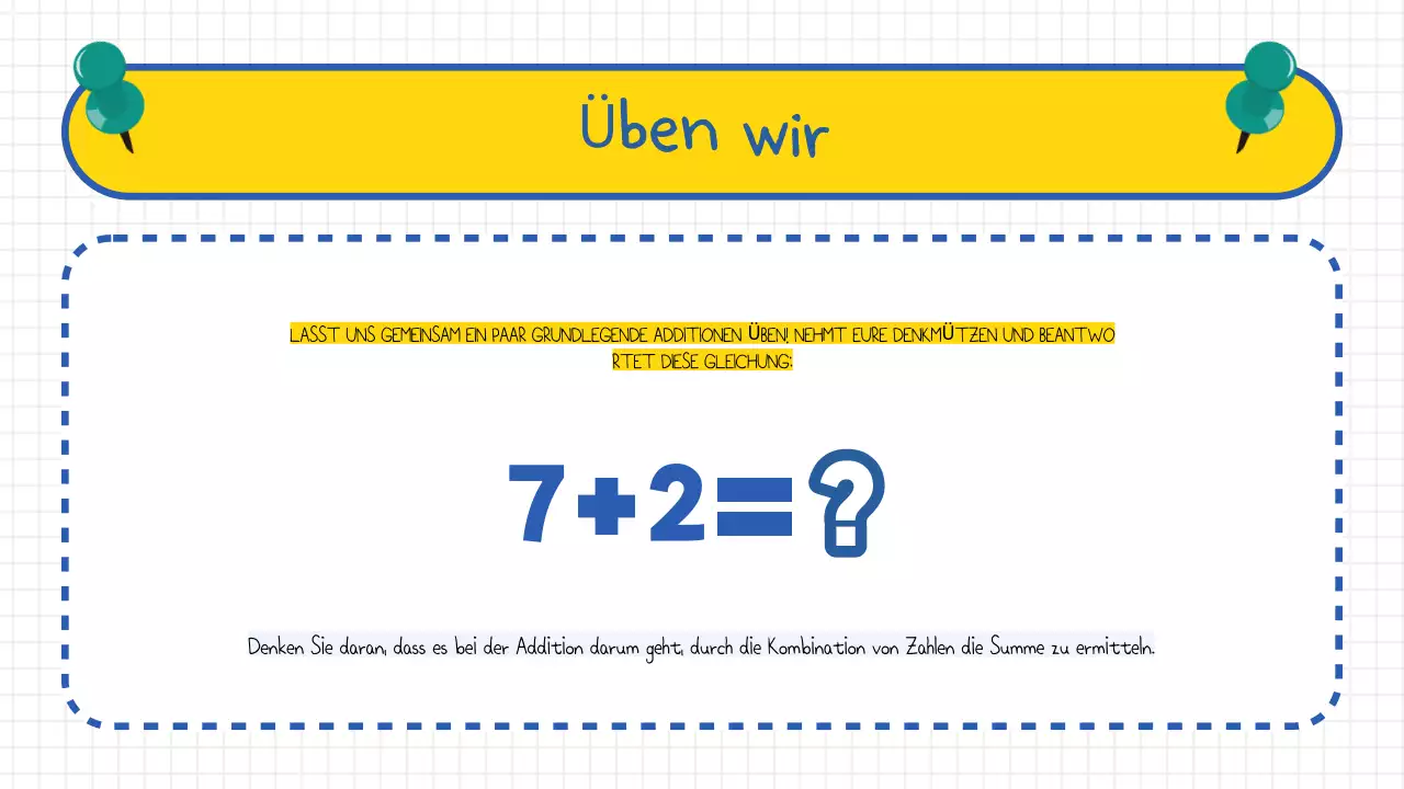 Grundlegende Addition für Mathematik in der Grundschule
