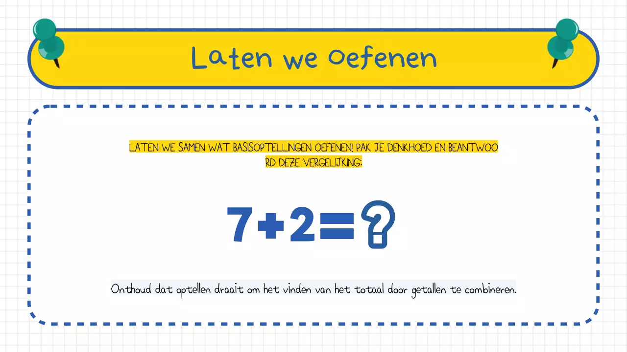 Elementair optellen voor wiskunde basisschool