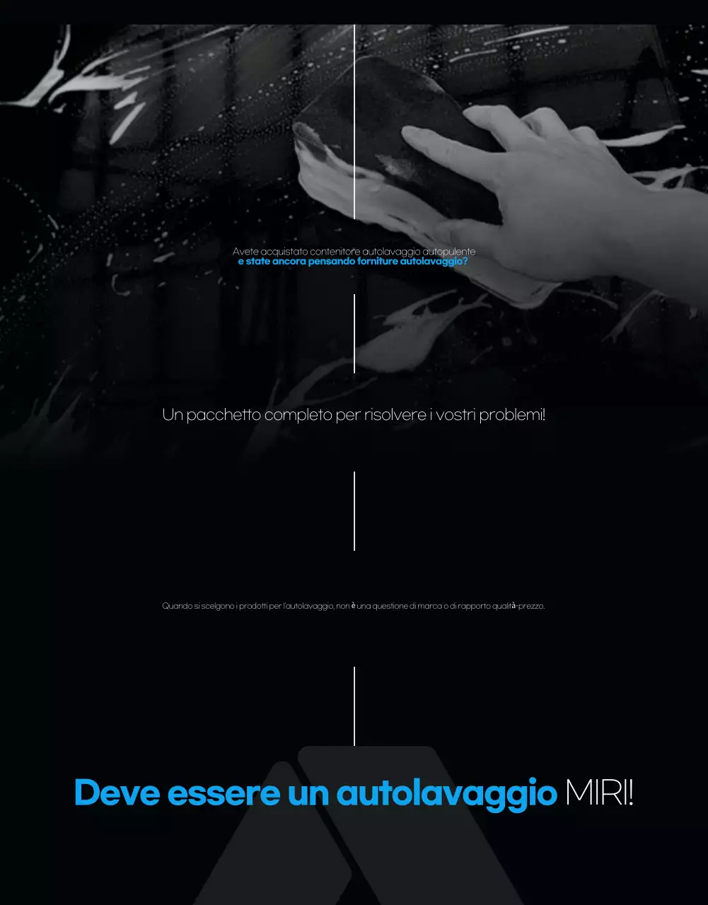 Annuncio di autolavaggio moderno nero