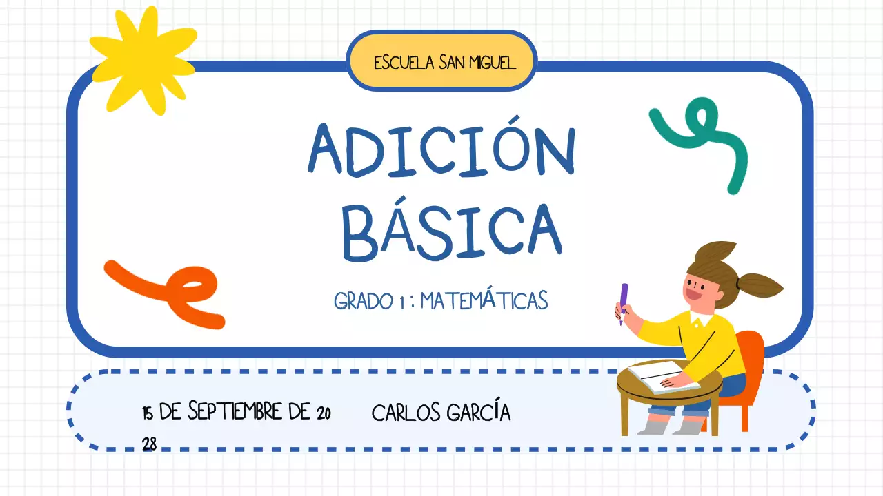 Suma Básica para Matemáticas Escuela Primaria