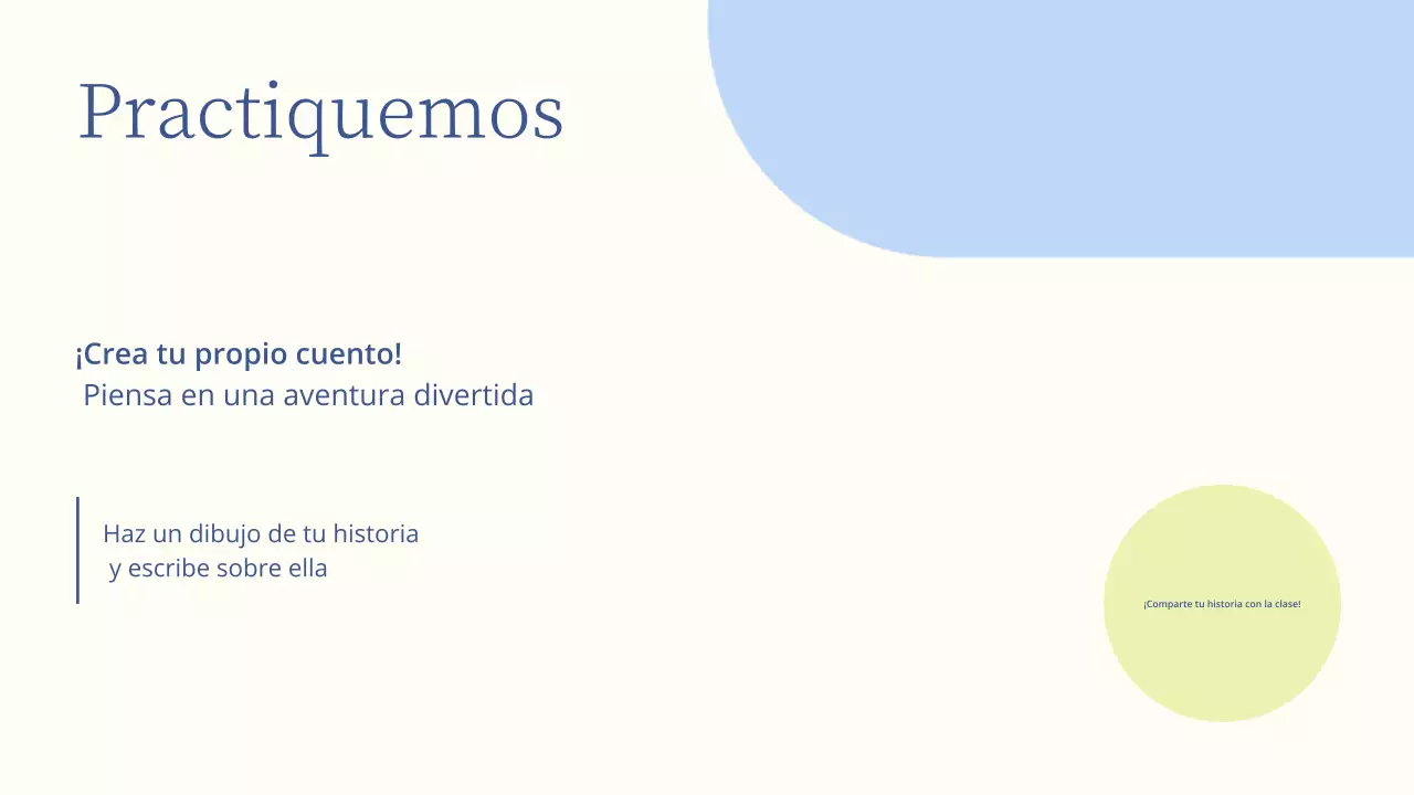 Presentación de una lección de literatura mínima