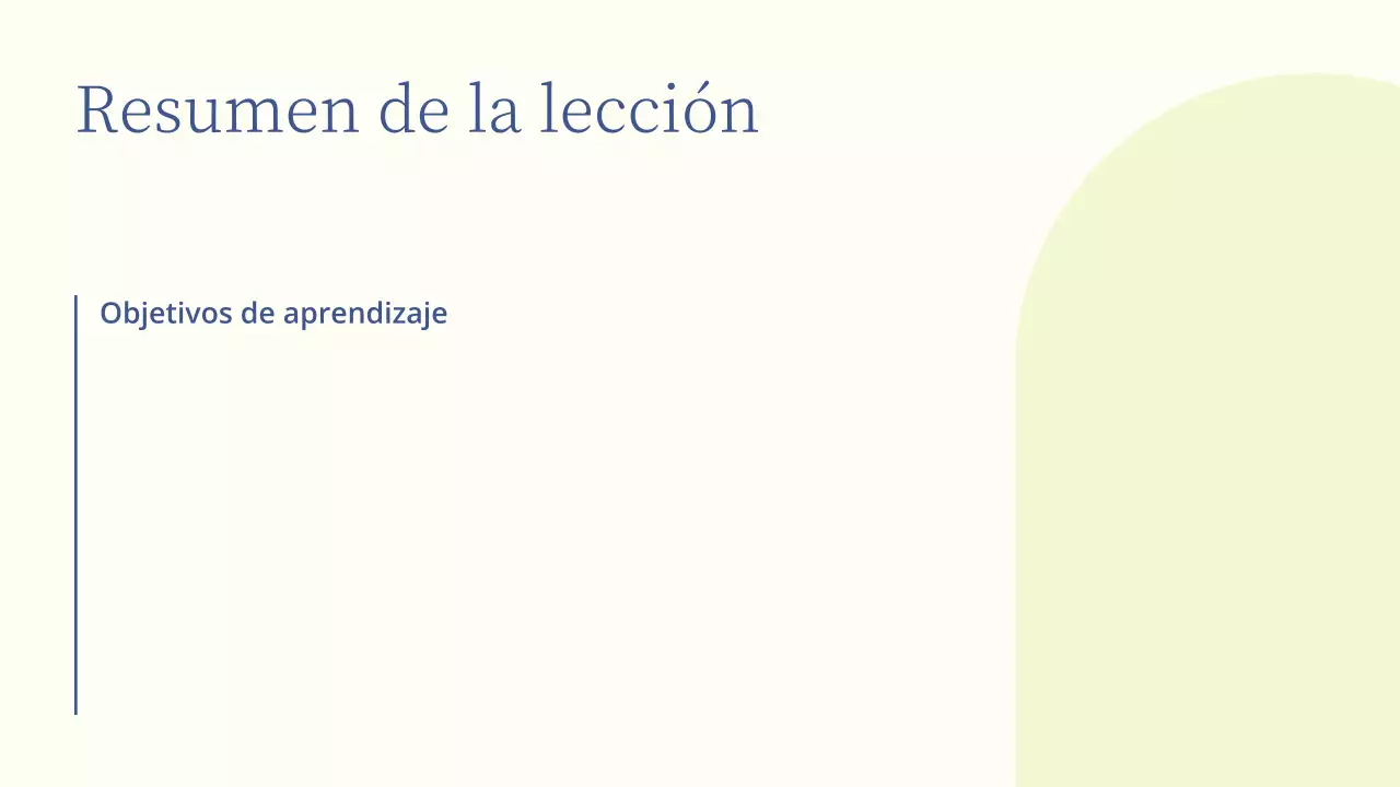 Presentación de una lección de literatura mínima