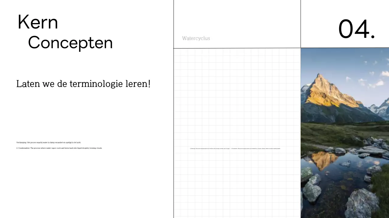 Minimale wetenschapsklas watercyclus