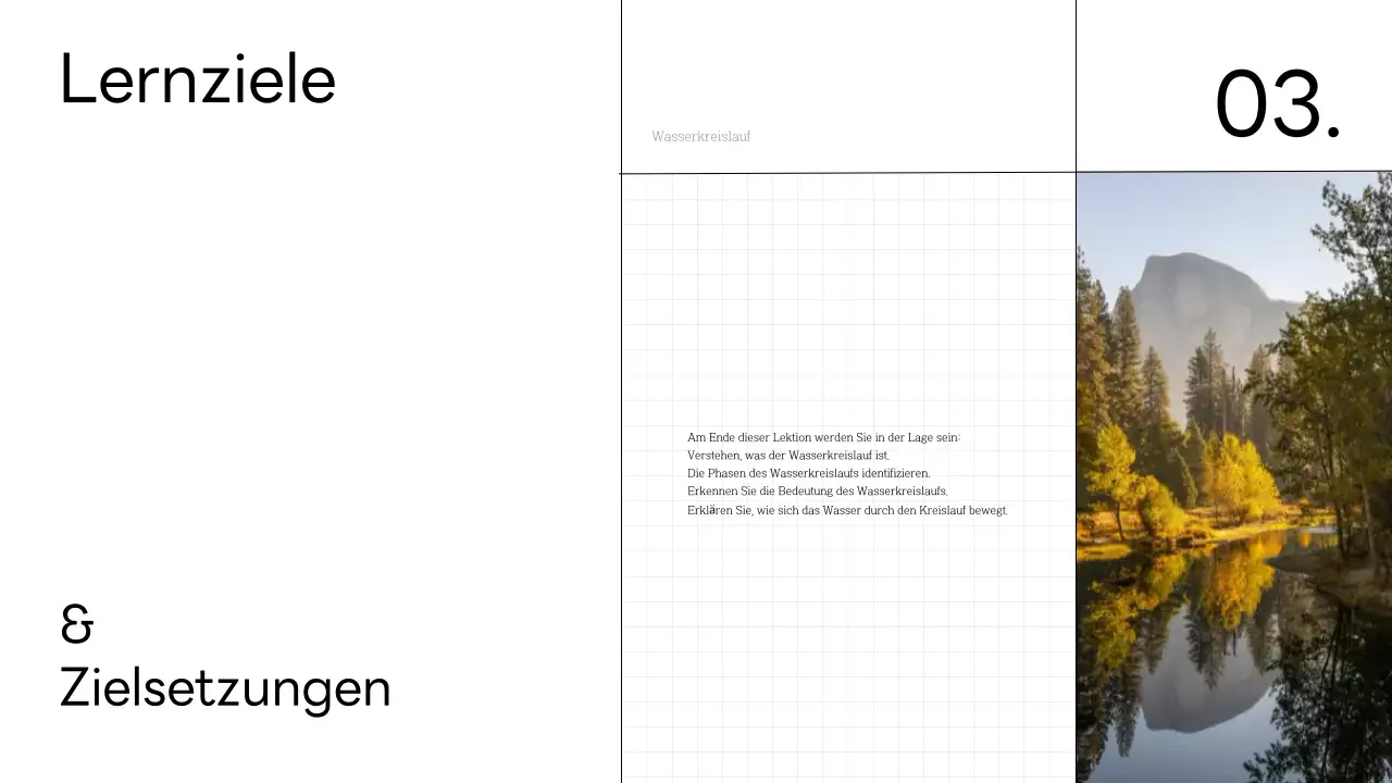 Minimaler Wasserkreislauf-Wissenschaftsunterricht