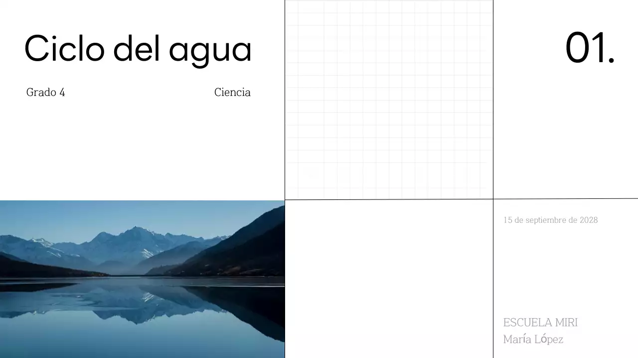 Clase de ciencias mínimas sobre el ciclo del agua