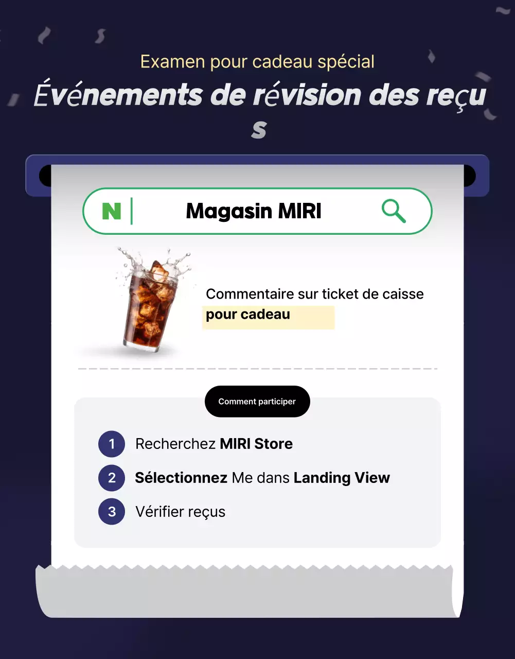 Une collection de promotions d'événements en noir et bleu marine