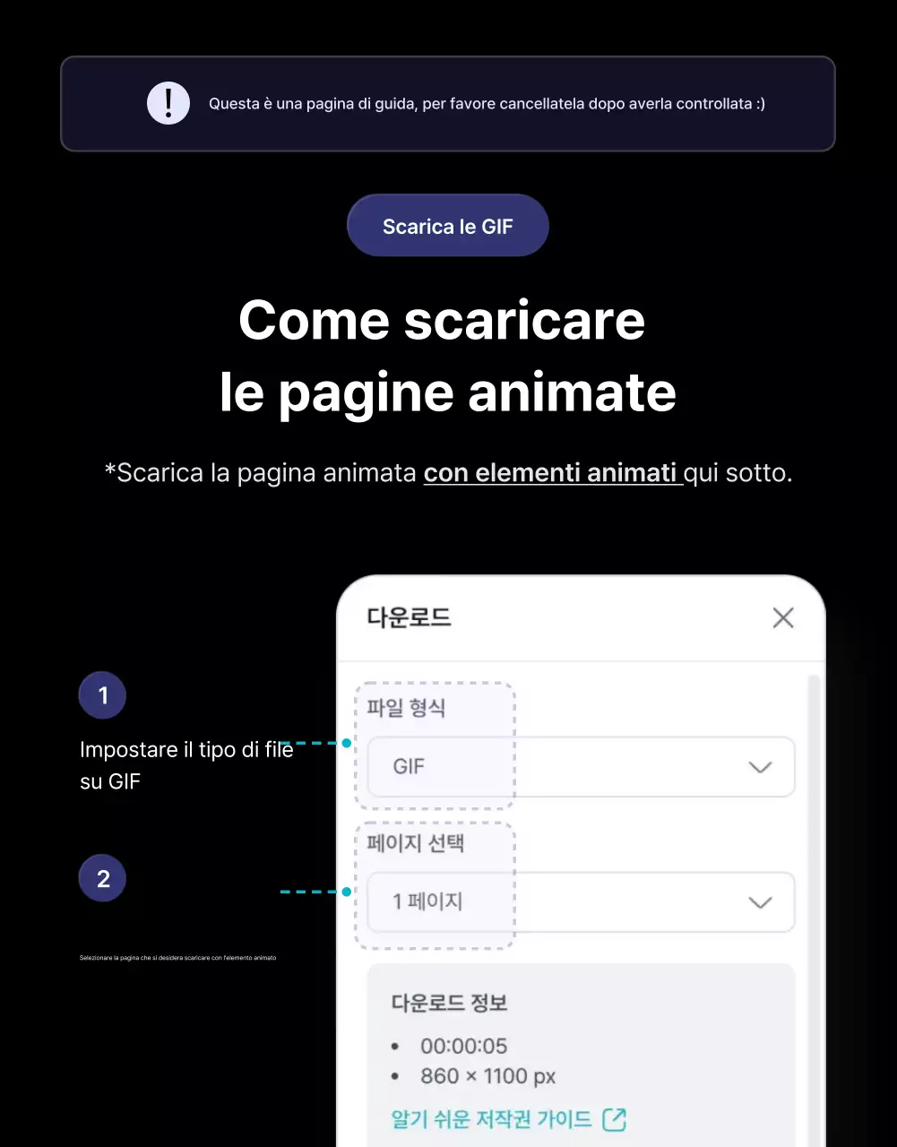 Una collezione di promozioni di eventi evidenziate in nero e blu navy