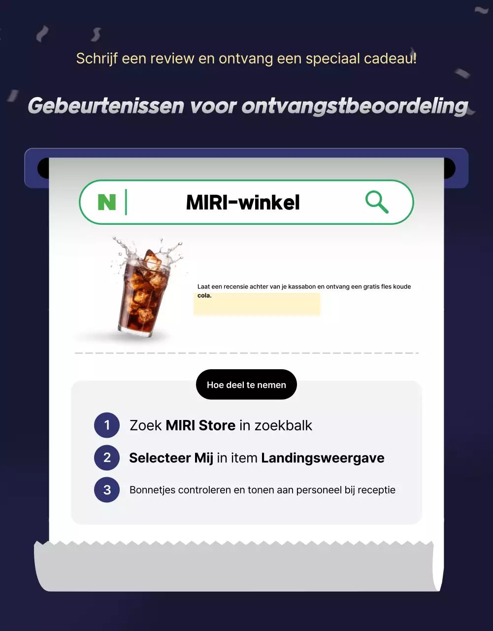 Een verzameling promoties voor evenementen in zwart en marineblauw