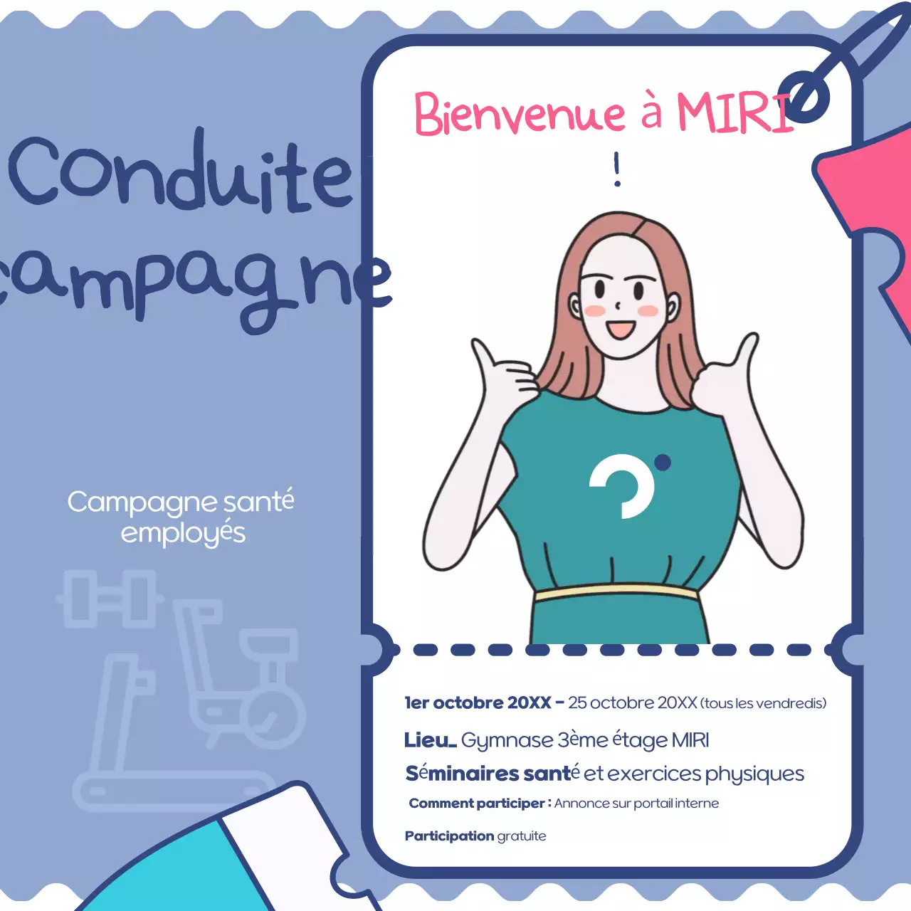 Promouvoir la campagne Blue Neat Health