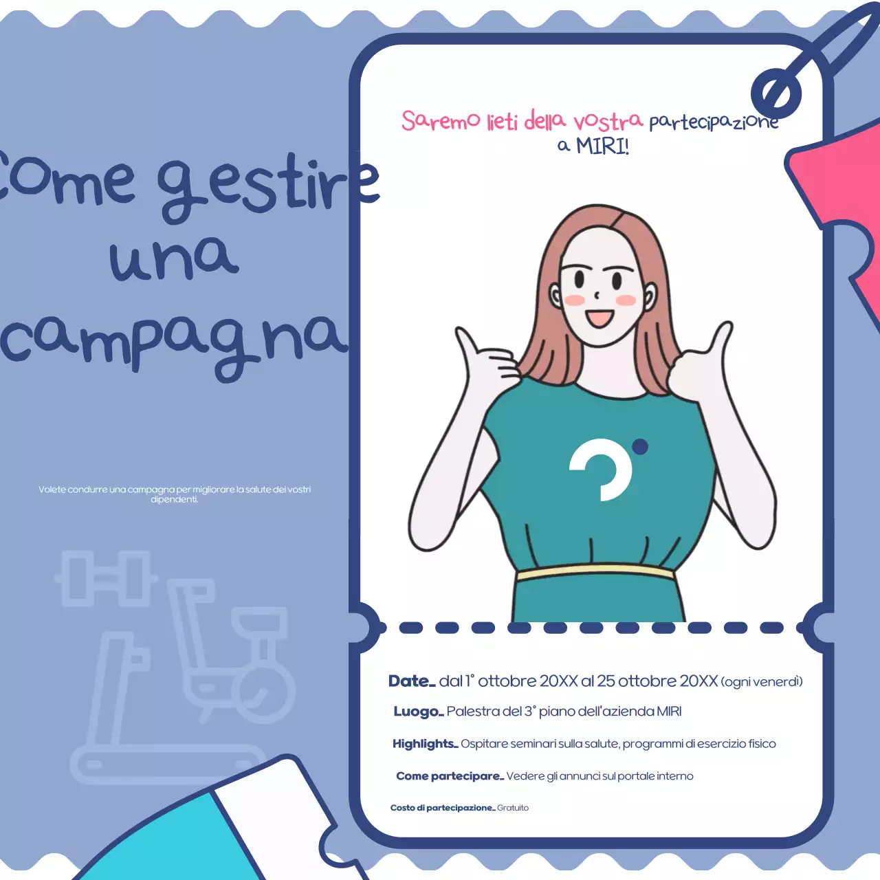 Promuovere la campagna Blue Neat Health