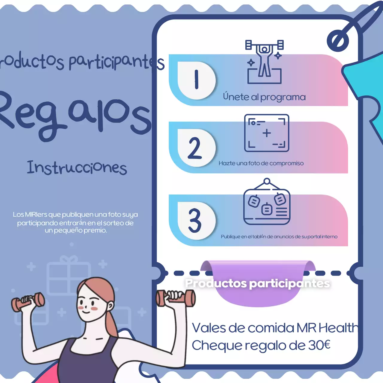 Promover la campaña de salud Blue Neat