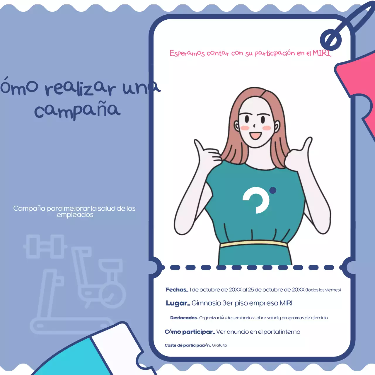 Promover la campaña de salud Blue Neat