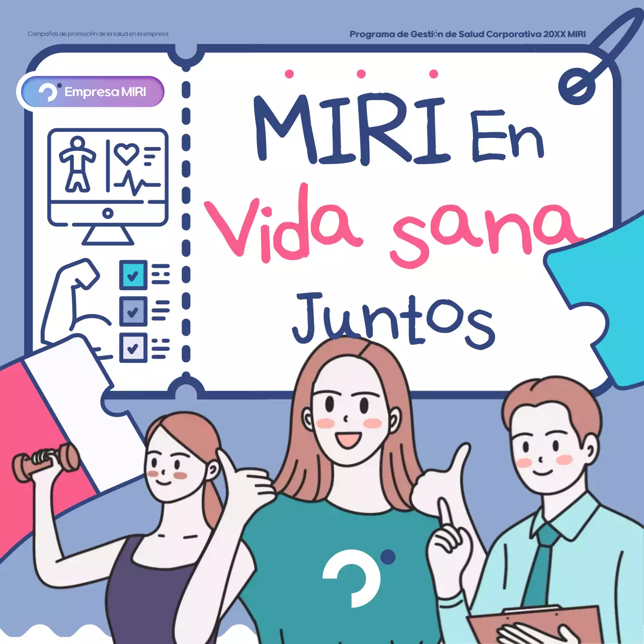 Promover la campaña de salud Blue Neat