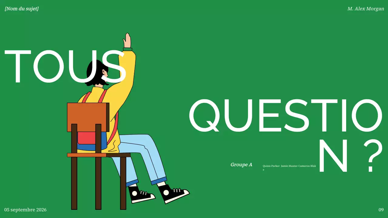 présentation moderne et colorée de l'aperçu d'un projet