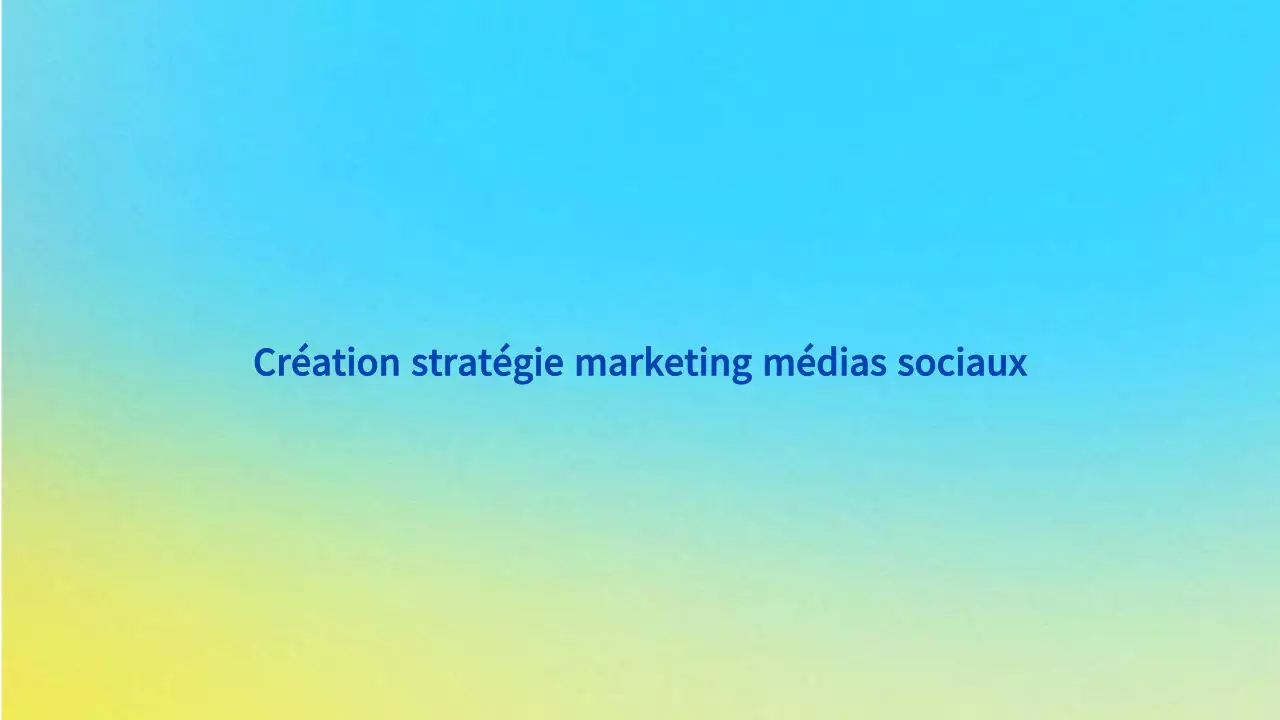 Proposition de marketing moderne bleu clair