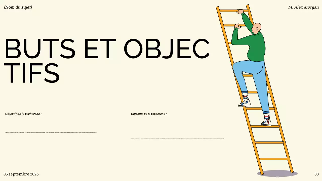 présentation moderne et colorée de l'aperçu d'un projet