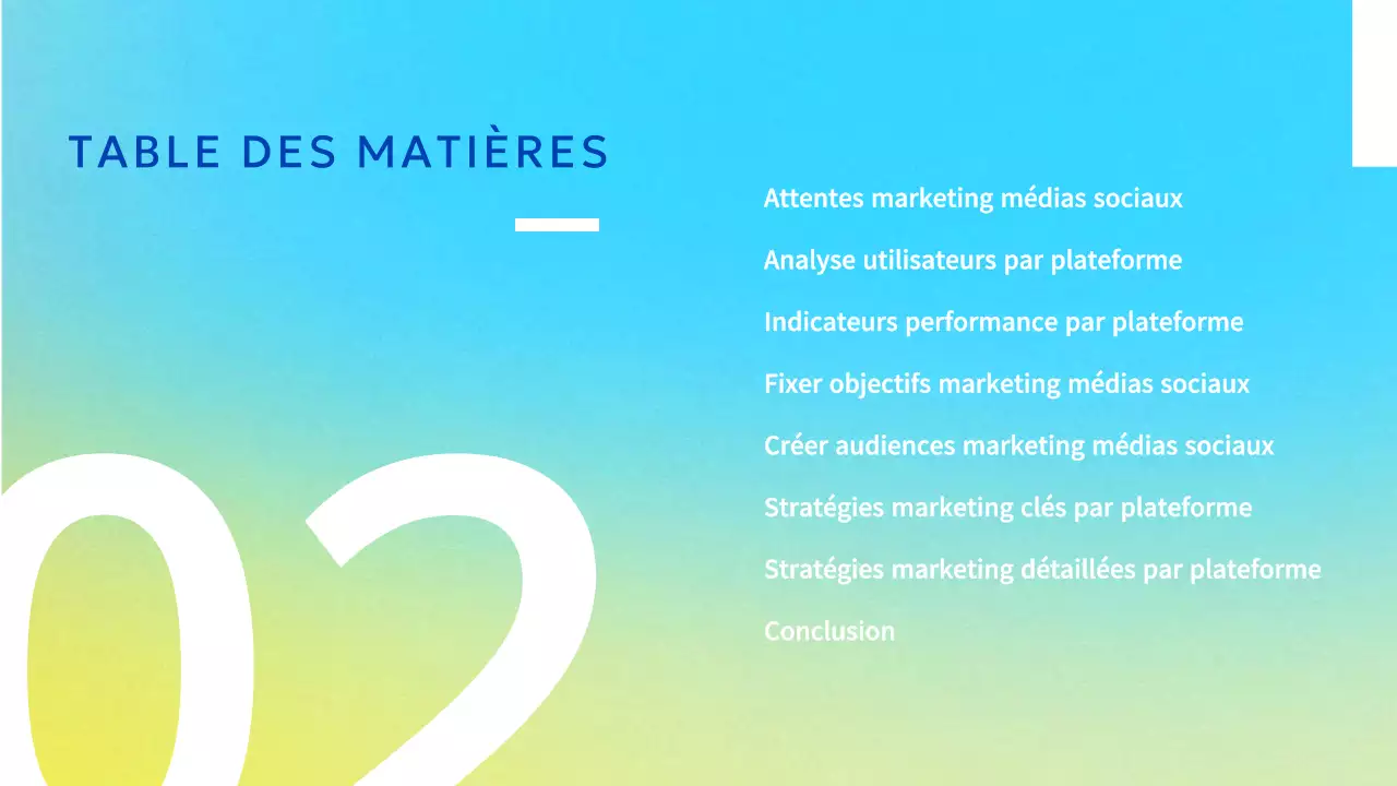 Proposition de marketing moderne bleu clair
