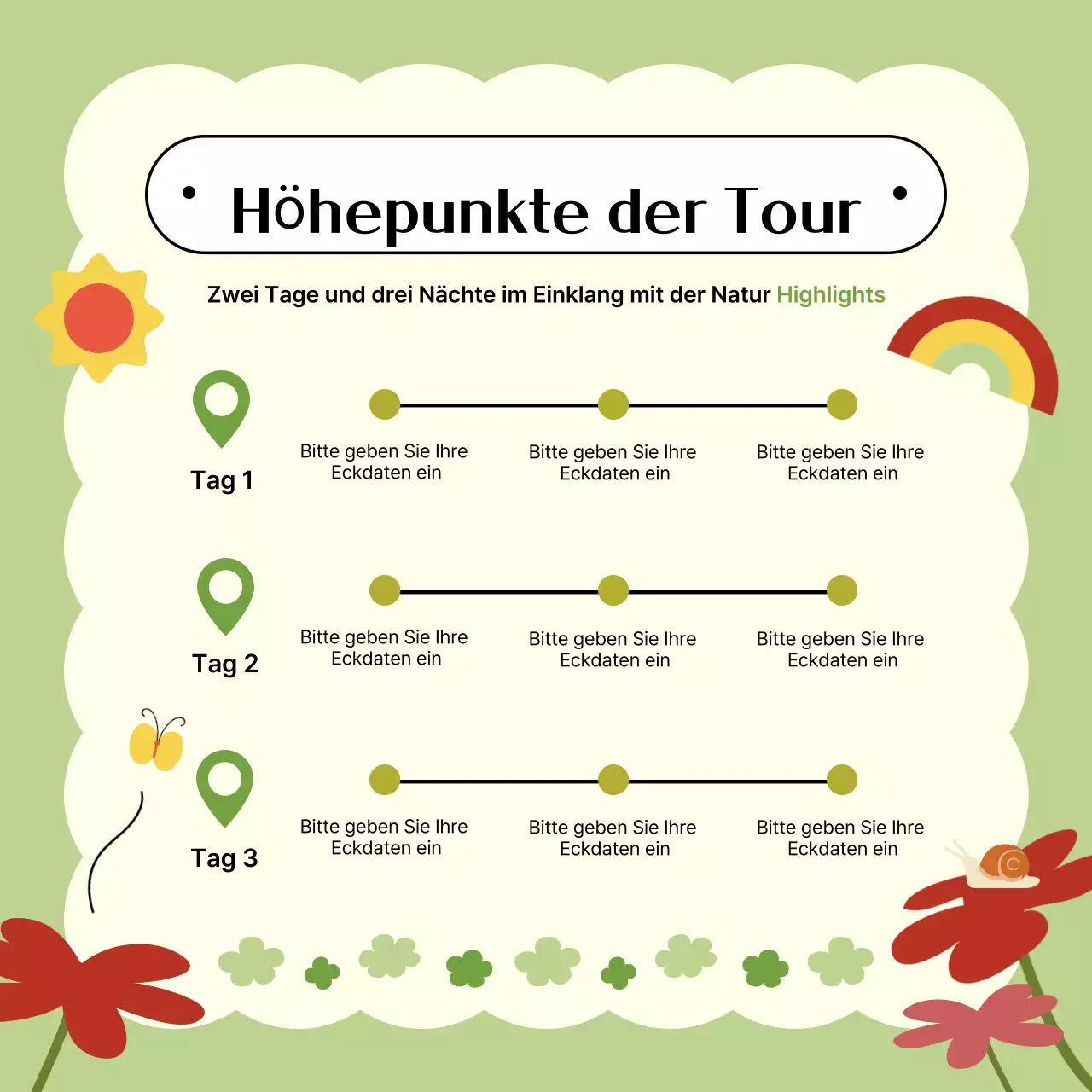 Förderung der malerischen Öko-Touren von Yandu