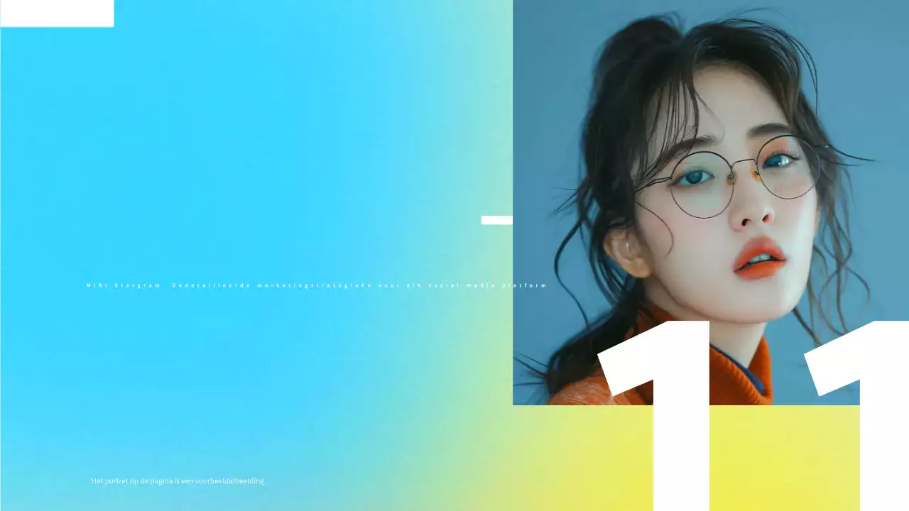 Lichtblauw modern marketingvoorstel