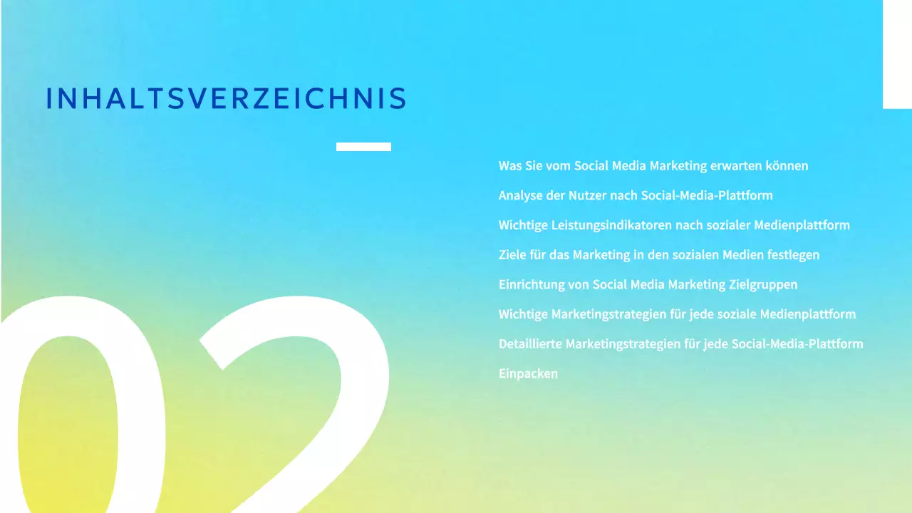 Hellblauer moderner Marketingvorschlag