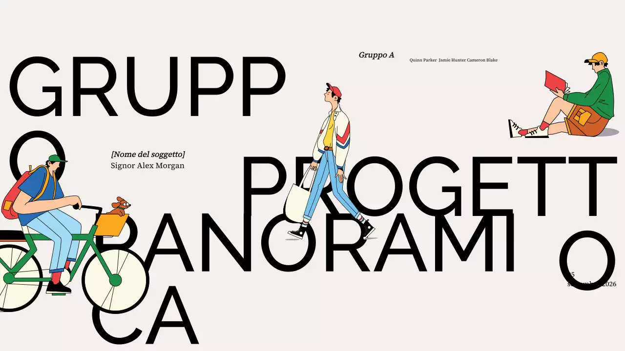 presentazione colorata e moderna del progetto