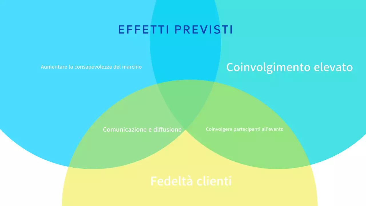 Proposta di marketing moderna di colore azzurro