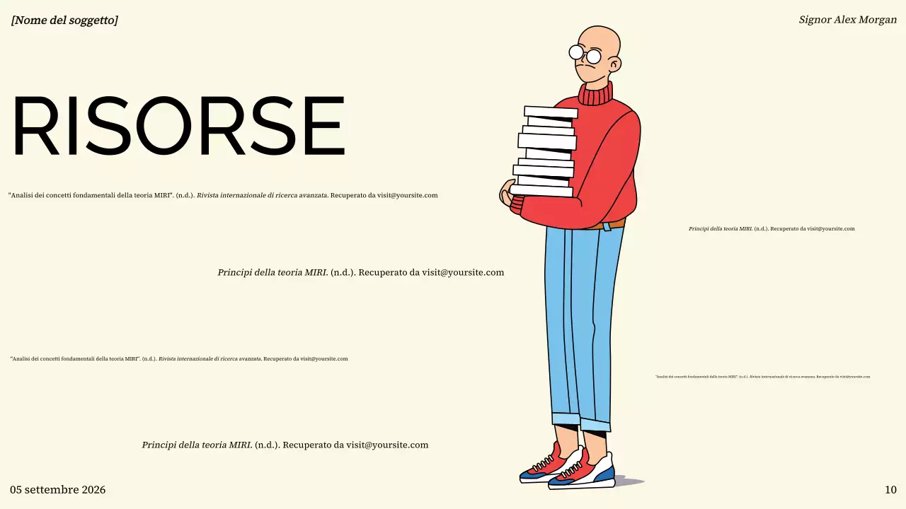 presentazione colorata e moderna del progetto