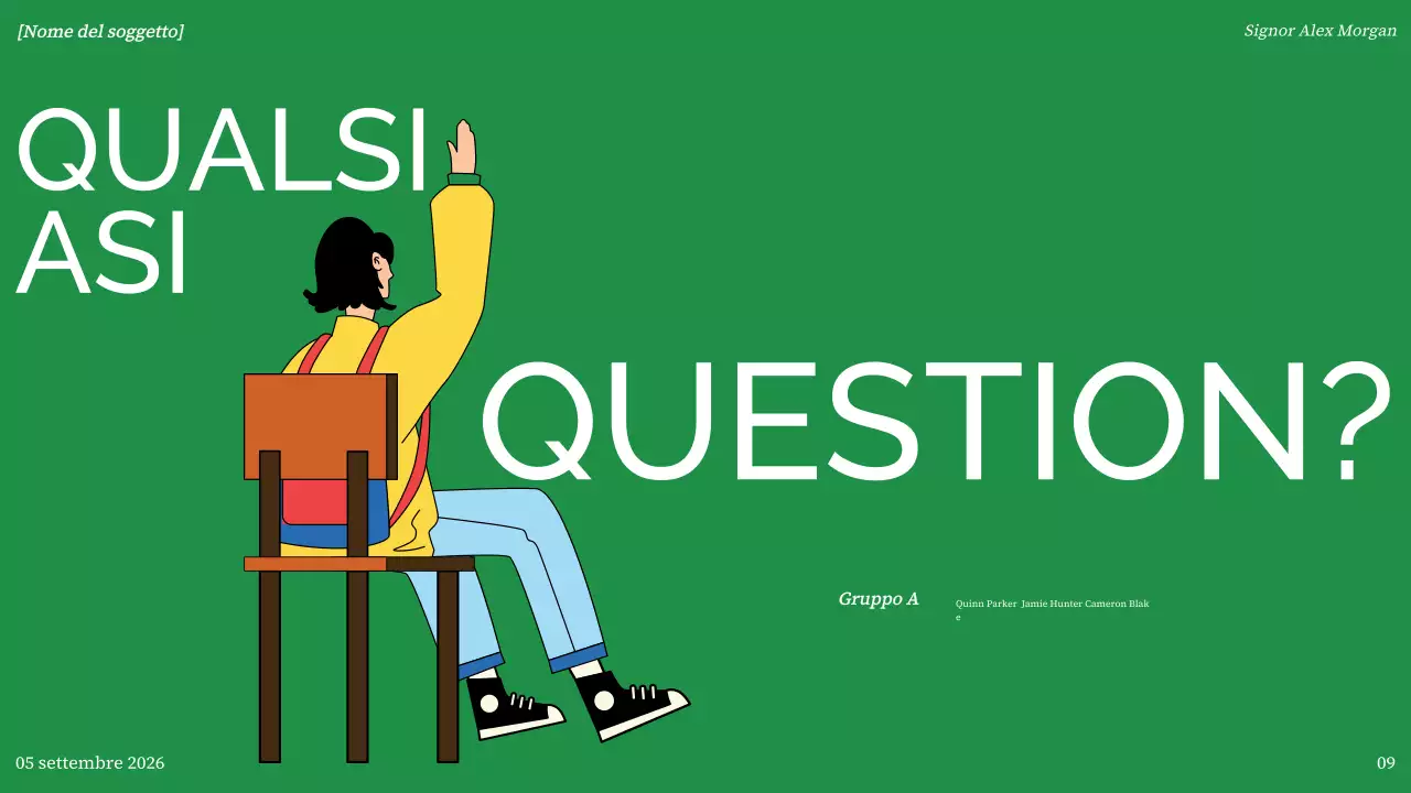 presentazione colorata e moderna del progetto