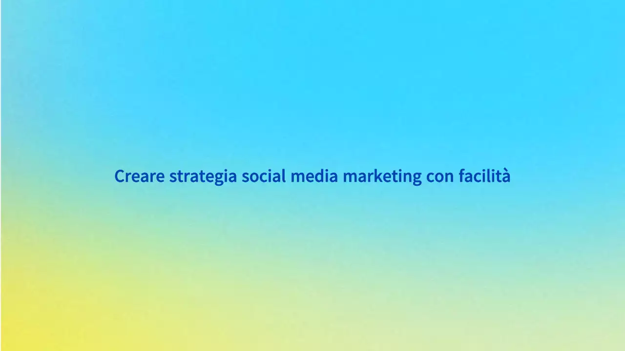 Proposta di marketing moderna di colore azzurro