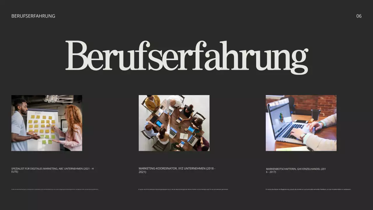 Beige Schwarz Minimalistische Kreative Portfolio Präsentation