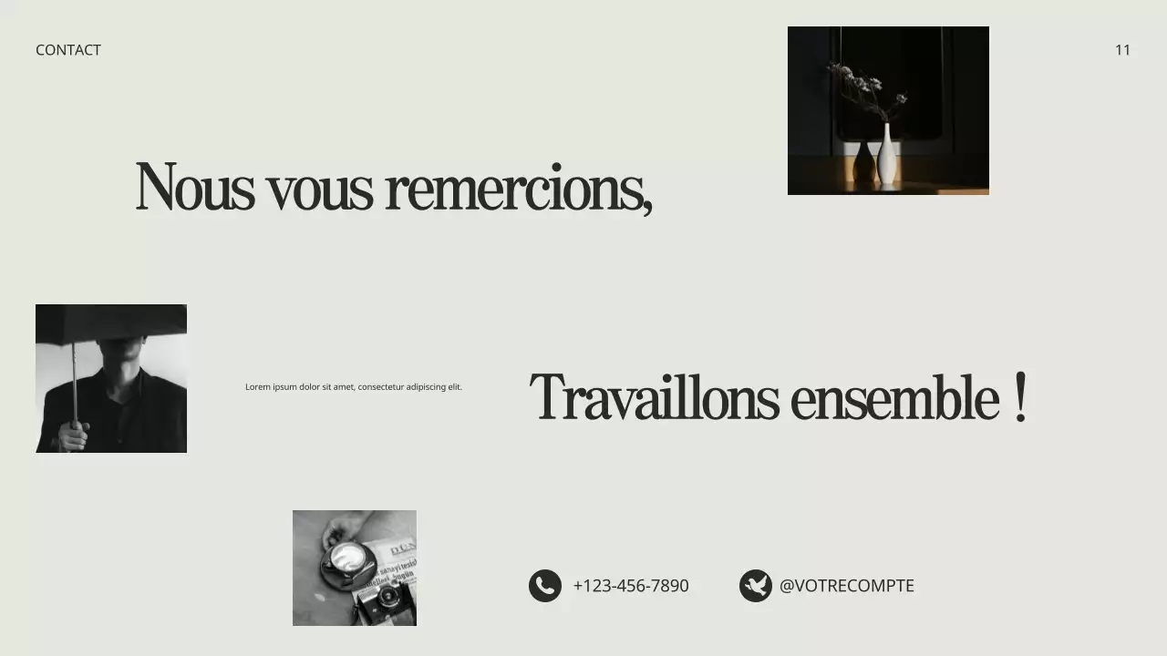 Beige Black Minimalist Creative Portfolio Presentation