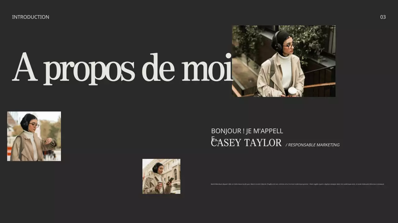 Beige Black Minimalist Creative Portfolio Presentation