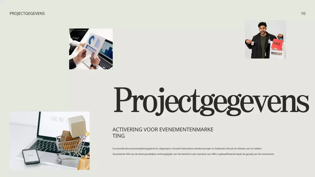 Beige Zwart Minimalistisch Creatief Portfolio Presentatie