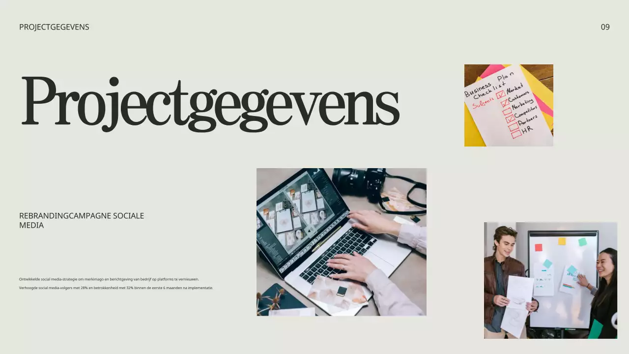 Beige Zwart Minimalistisch Creatief Portfolio Presentatie