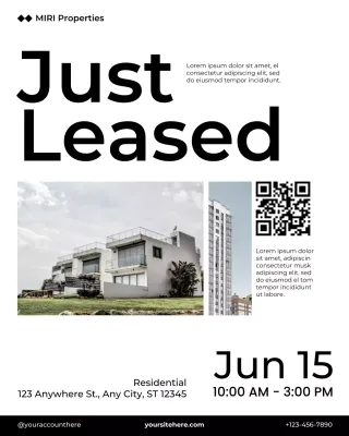 Modern Minimalist Real Estate Promotion Instagram Post
