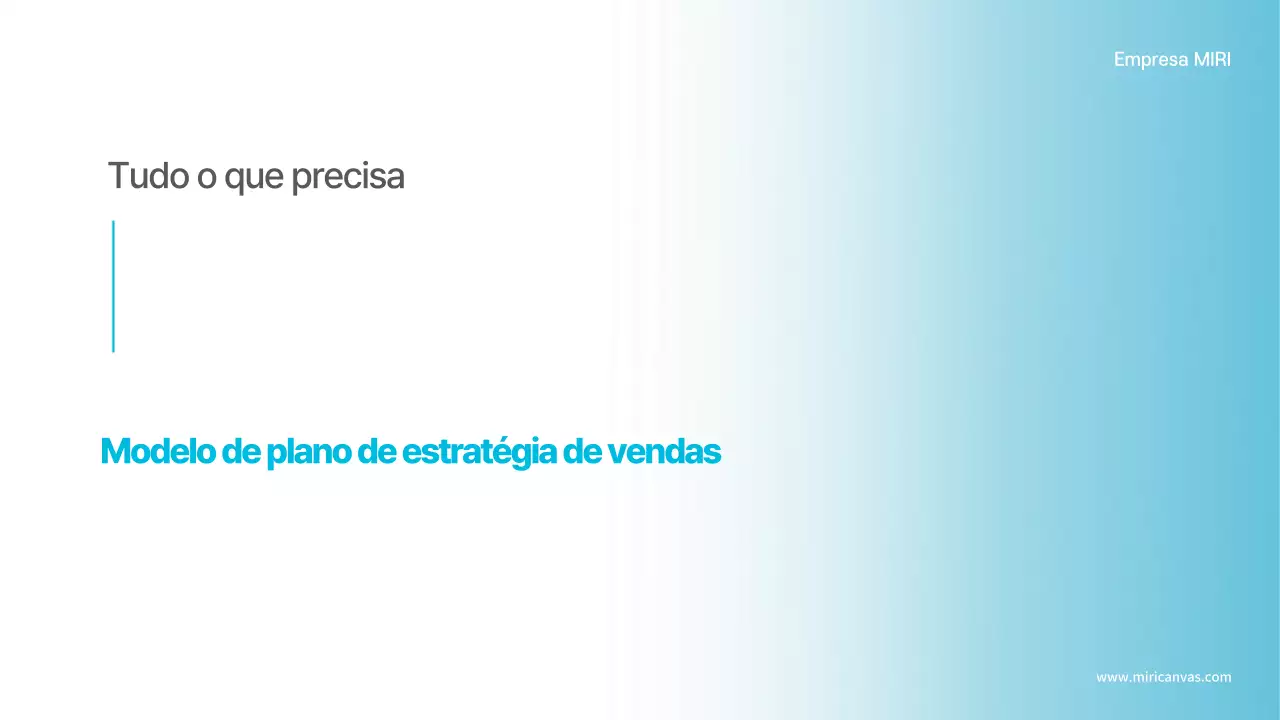 Resumo de planeamento moderno azul claro