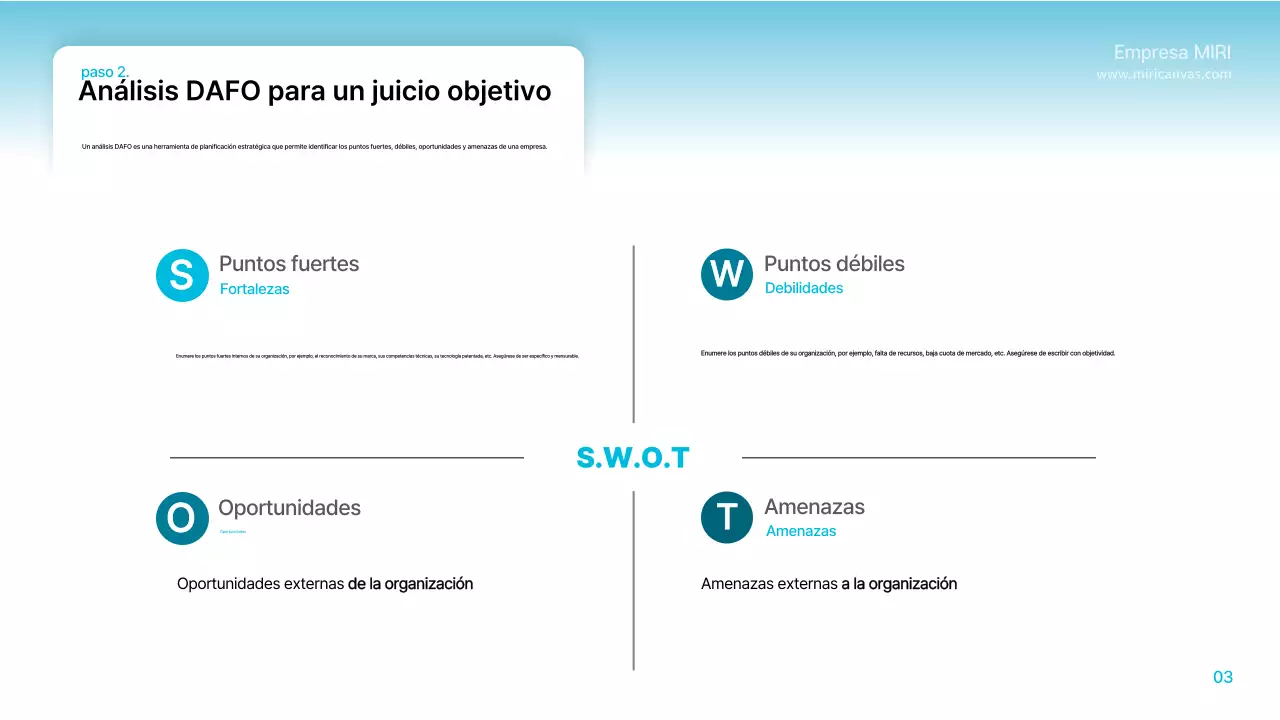 Instrucciones de planificación modernas en azul claro