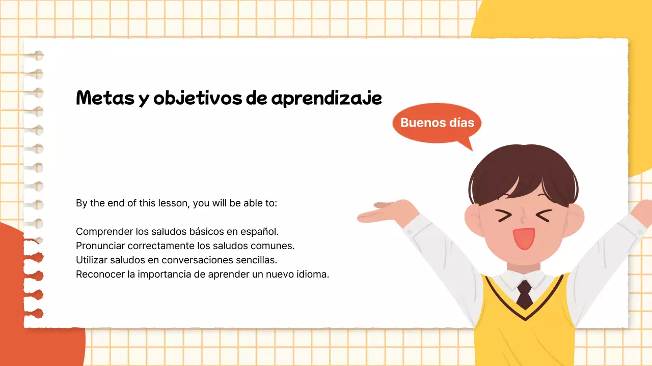 Una sencilla lección de amarillo y rojo Guía para la clase de lengua