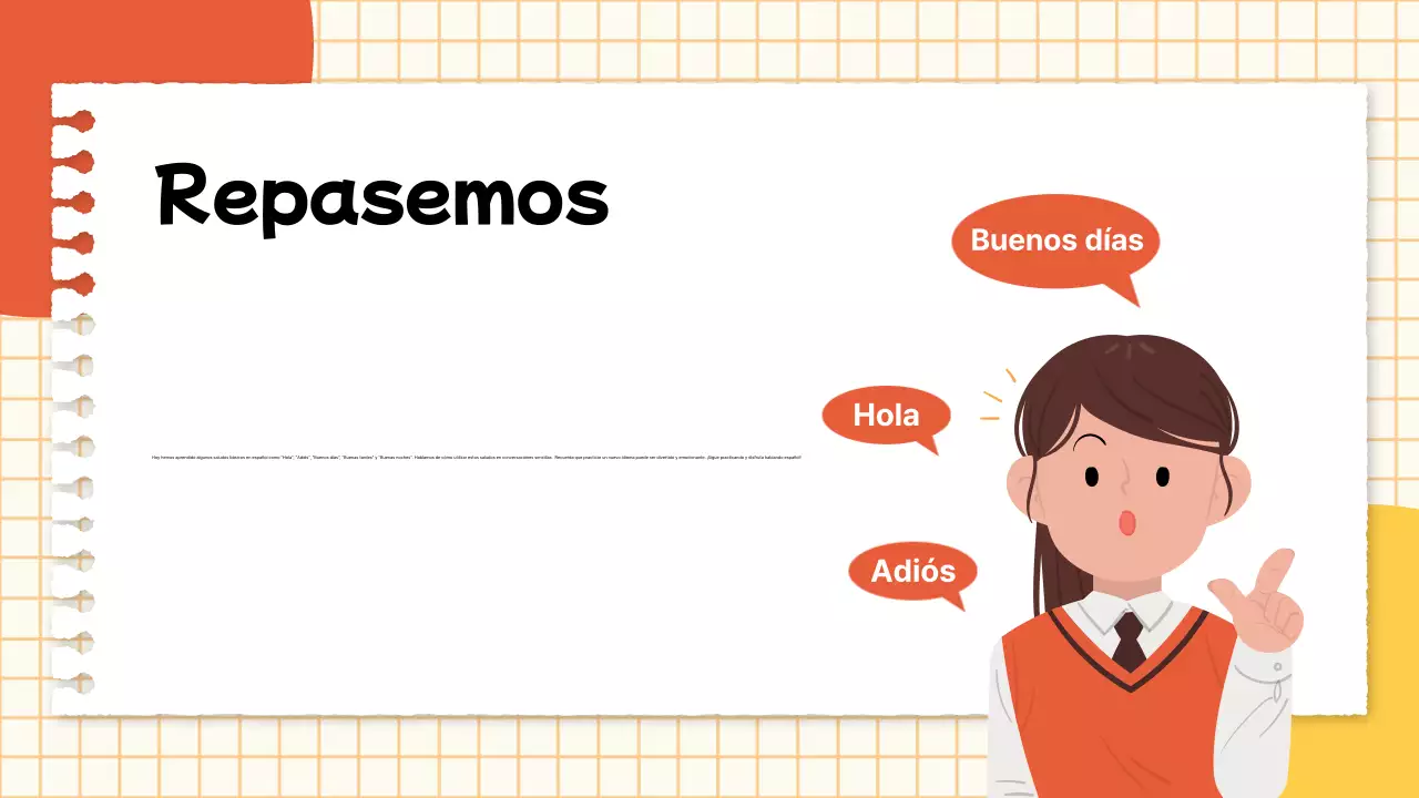 Una sencilla lección de amarillo y rojo Guía para la clase de lengua