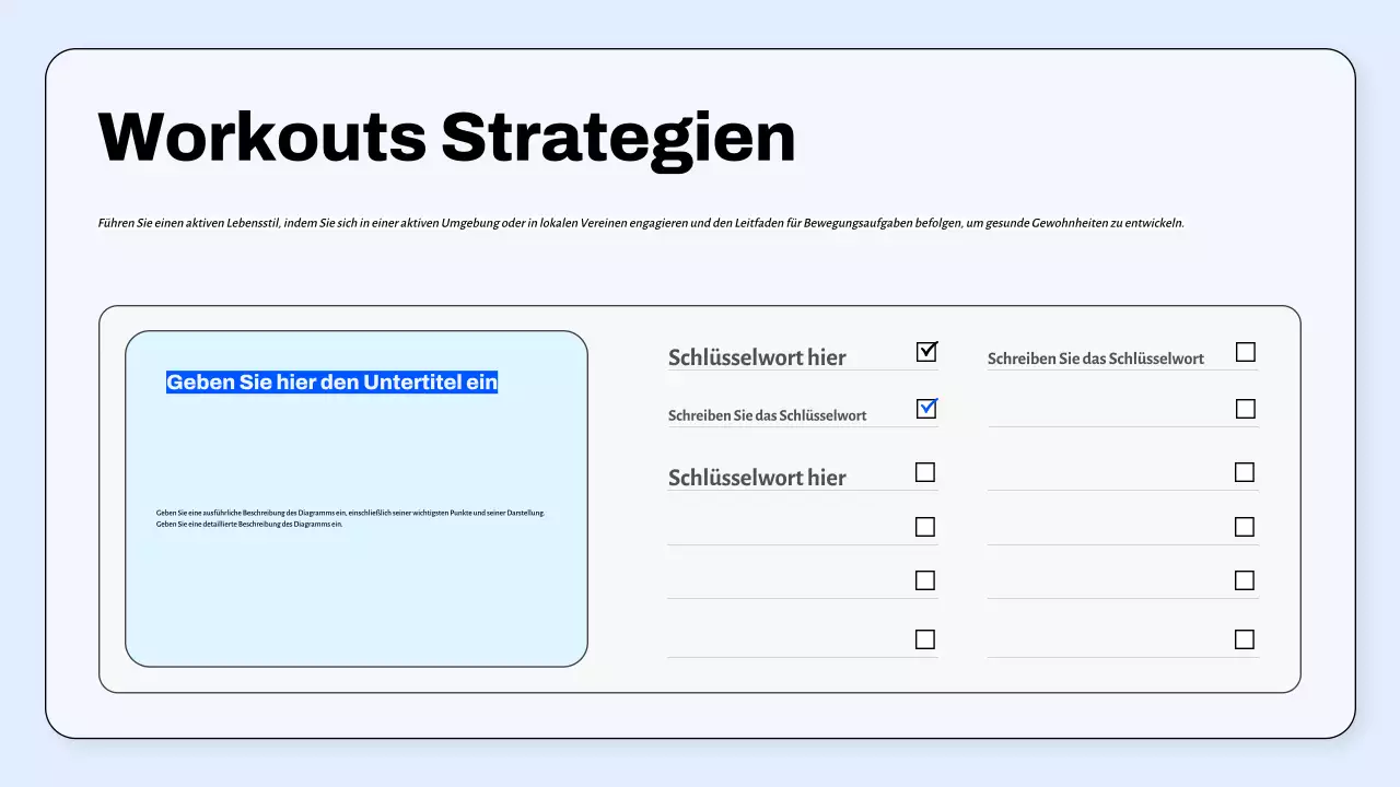 Leitfaden für ein blaues Minimalprogramm für körperliche Aktivität