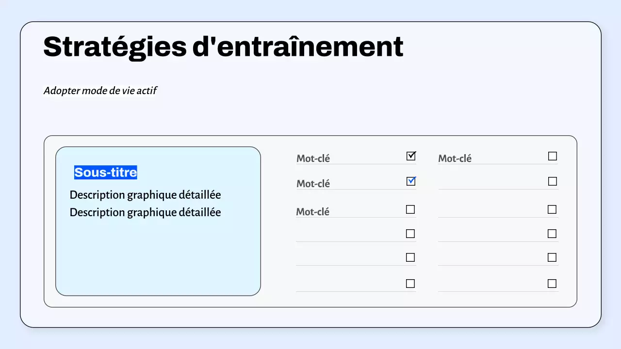 Lignes directrices du programme bleu d'activité physique minimale