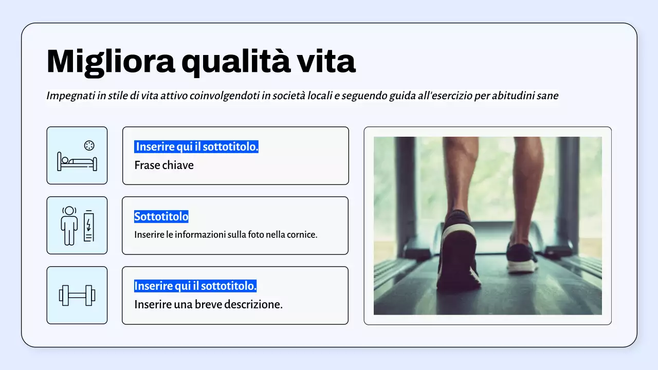 Linea guida per il programma di attività fisica minima blu