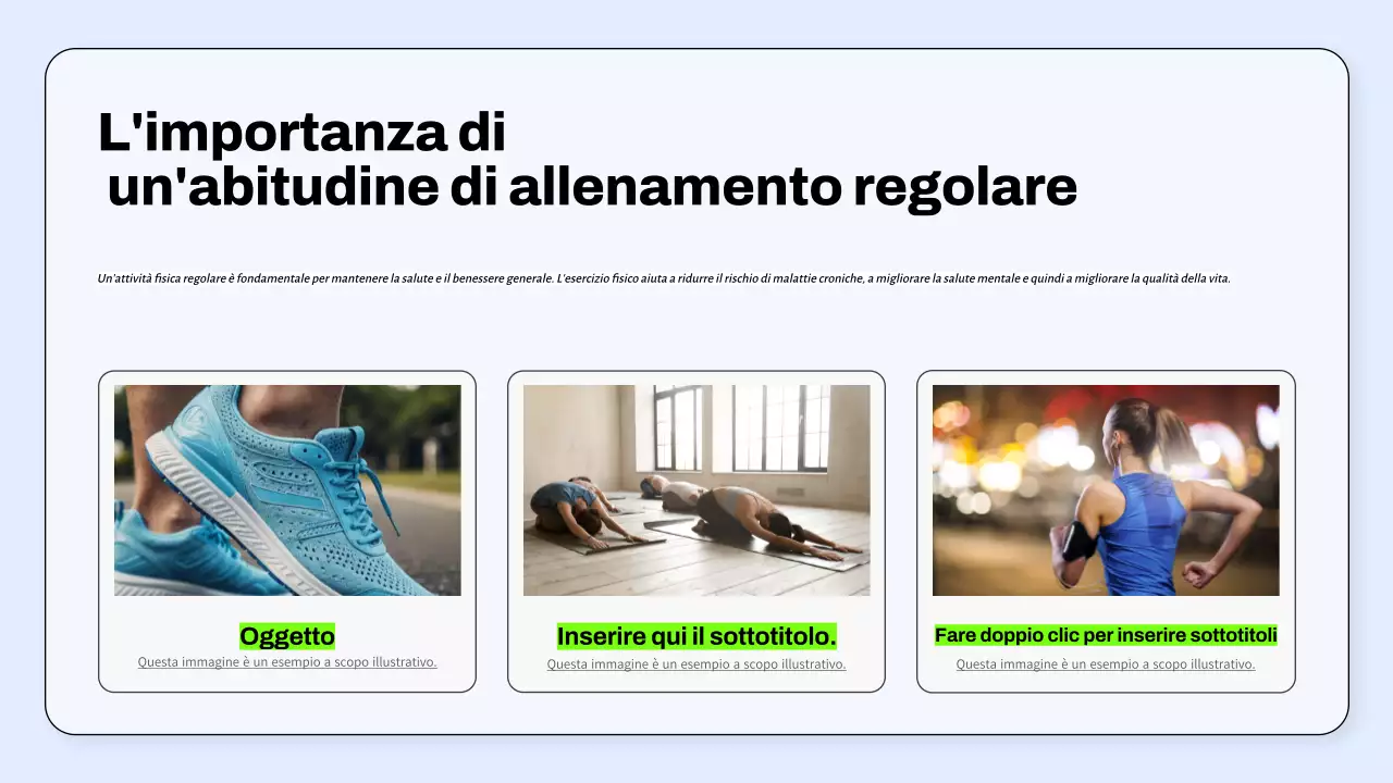 Linea guida per il programma di attività fisica minima blu