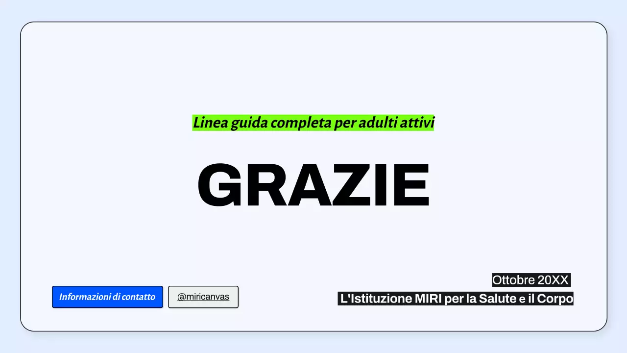 Linea guida per il programma di attività fisica minima blu