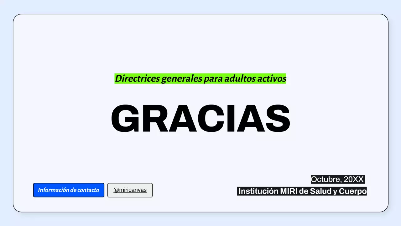 Directriz del programa azul de actividad física mínima