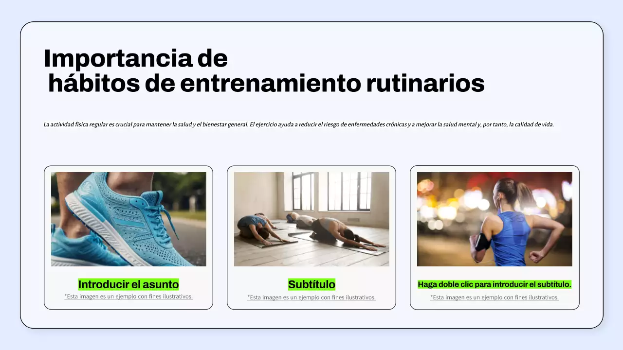 Directriz del programa azul de actividad física mínima