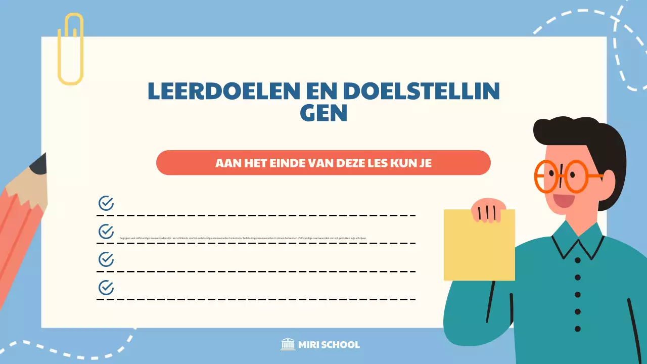 blauwe eenvoudige onderwijsgids