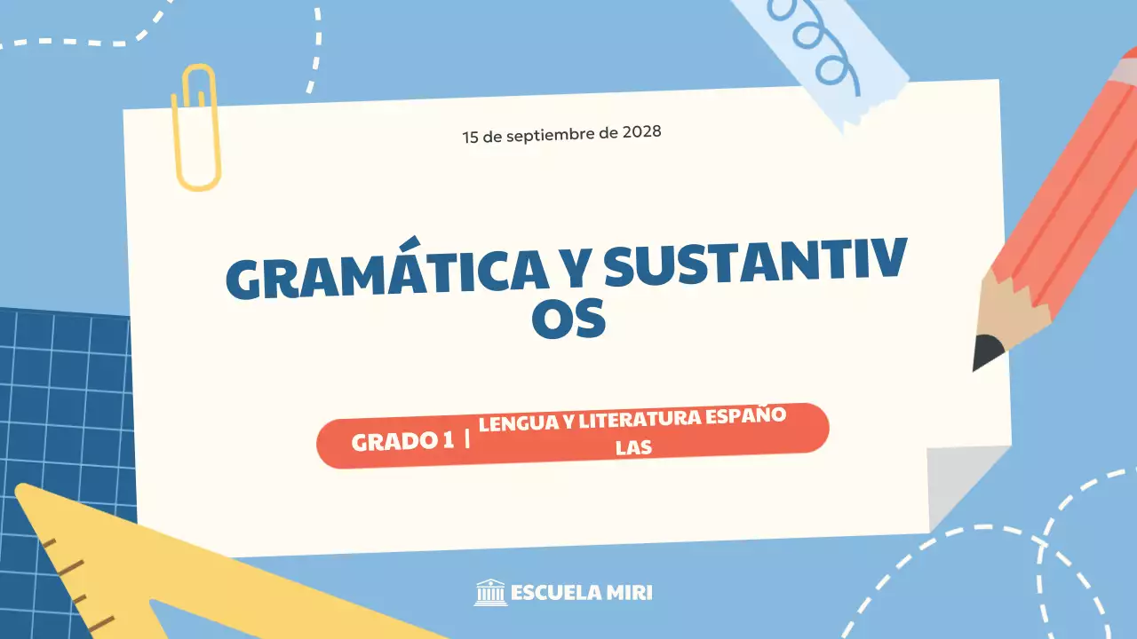 guía de educación blue simple