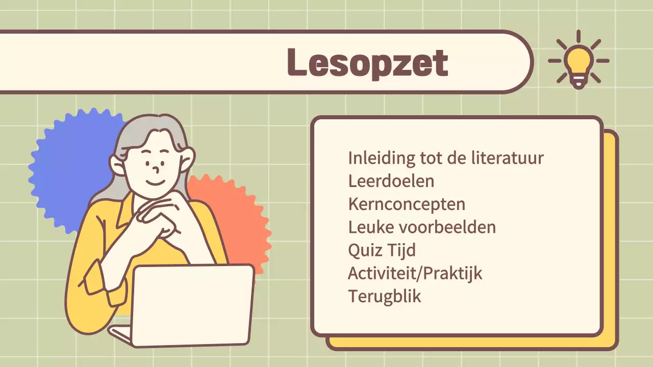 beige eenvoudige cursus Inleiding tot de literatuur