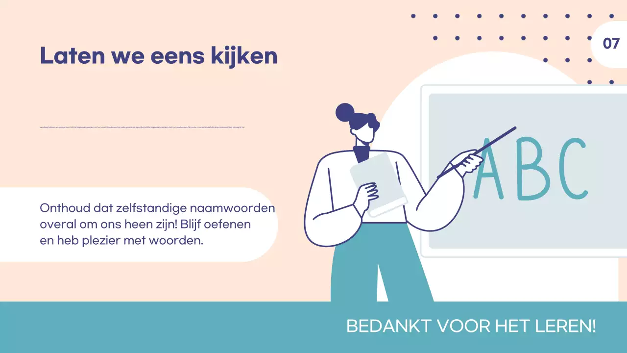 Aanpasbare onderwijssjabloon voor docenten en studiebegeleiders Geschikt voor Engelse les